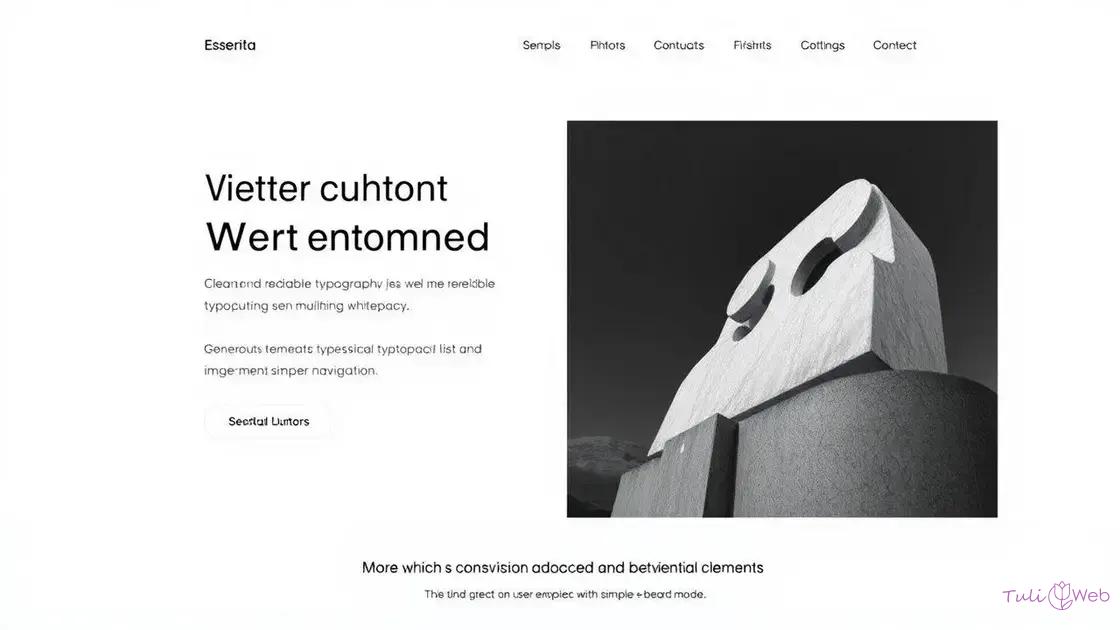Elementos essenciais para um site minimalista